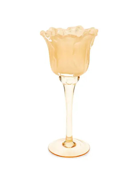 Ljuslykta på fot Blomma Aprikos