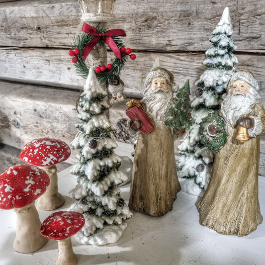 Dekoration Tomte Rustik Mix Beige 2pack