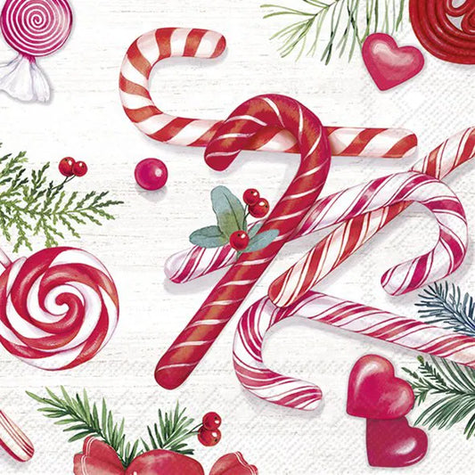 Candy Cane Lunch 33x33 cm
