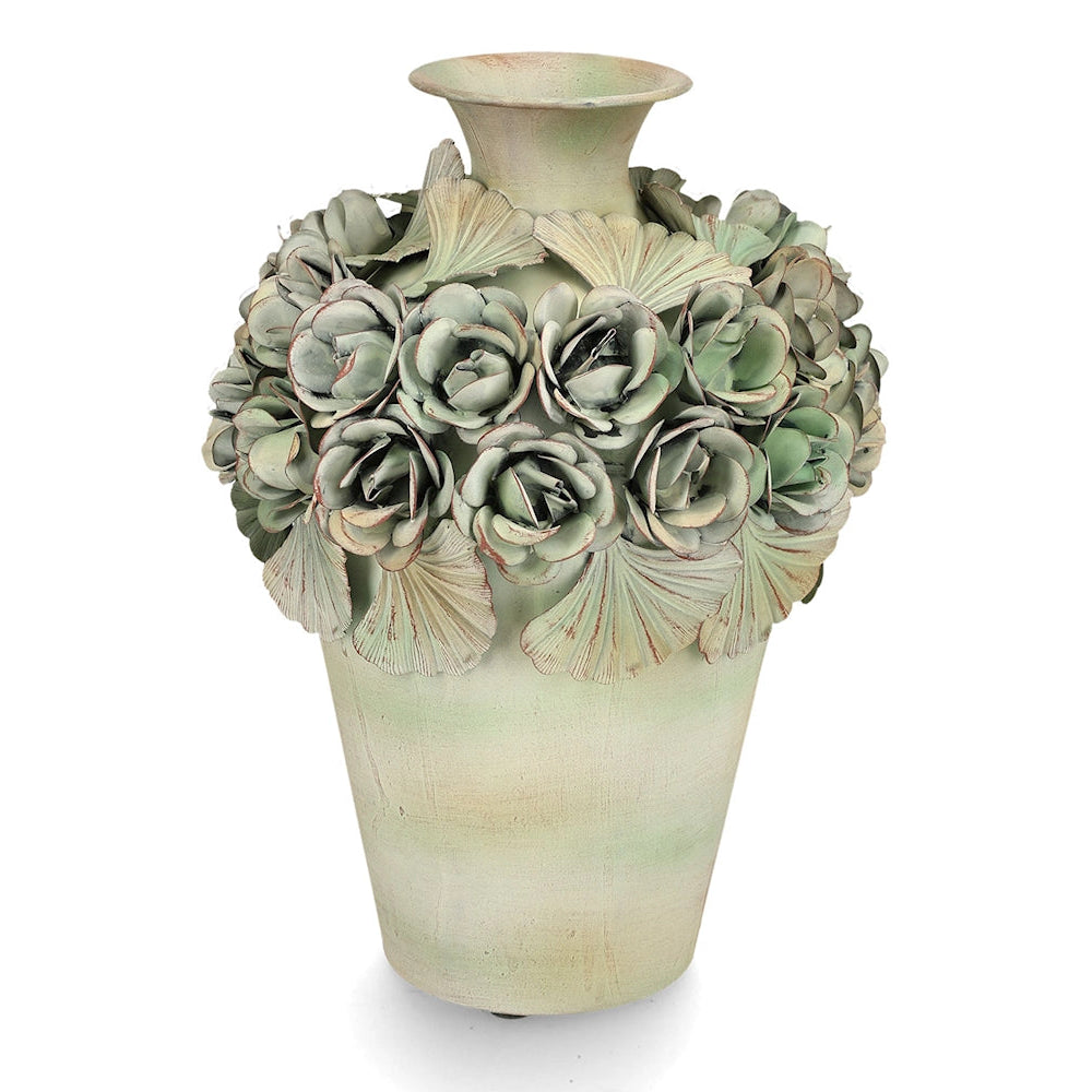 Stor Vas Ofelia Floral Green 30 CM