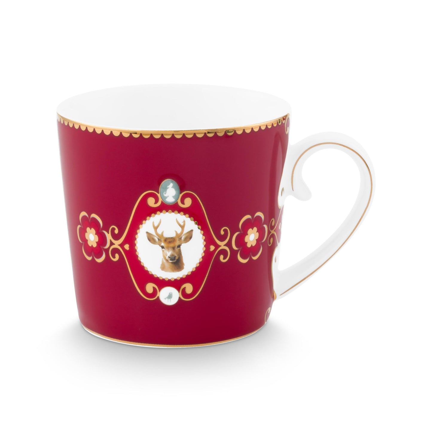PIP Studio/New Edition Home - Mug Love Birds Medallion Deer Dark