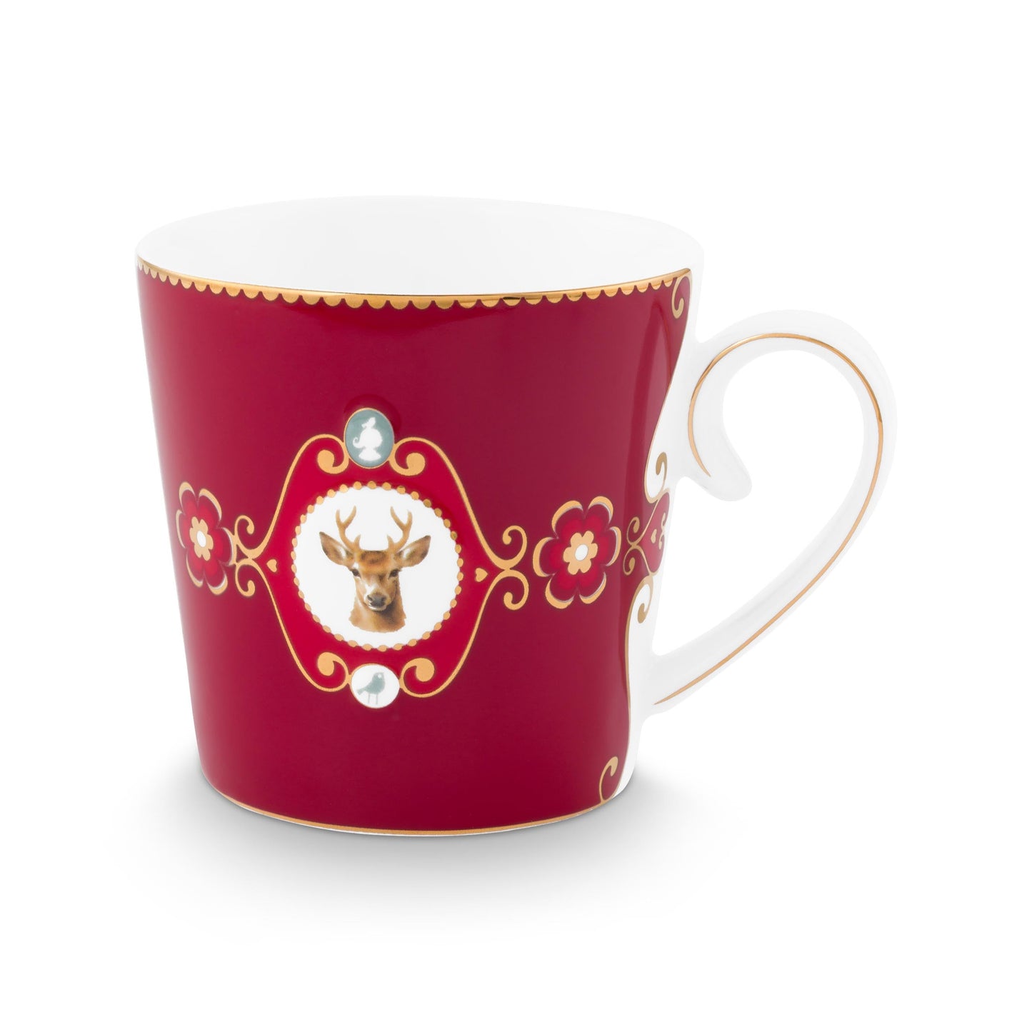 PIP Studio/New Edition Home - Mug Love Birds Medallion Deer Dark