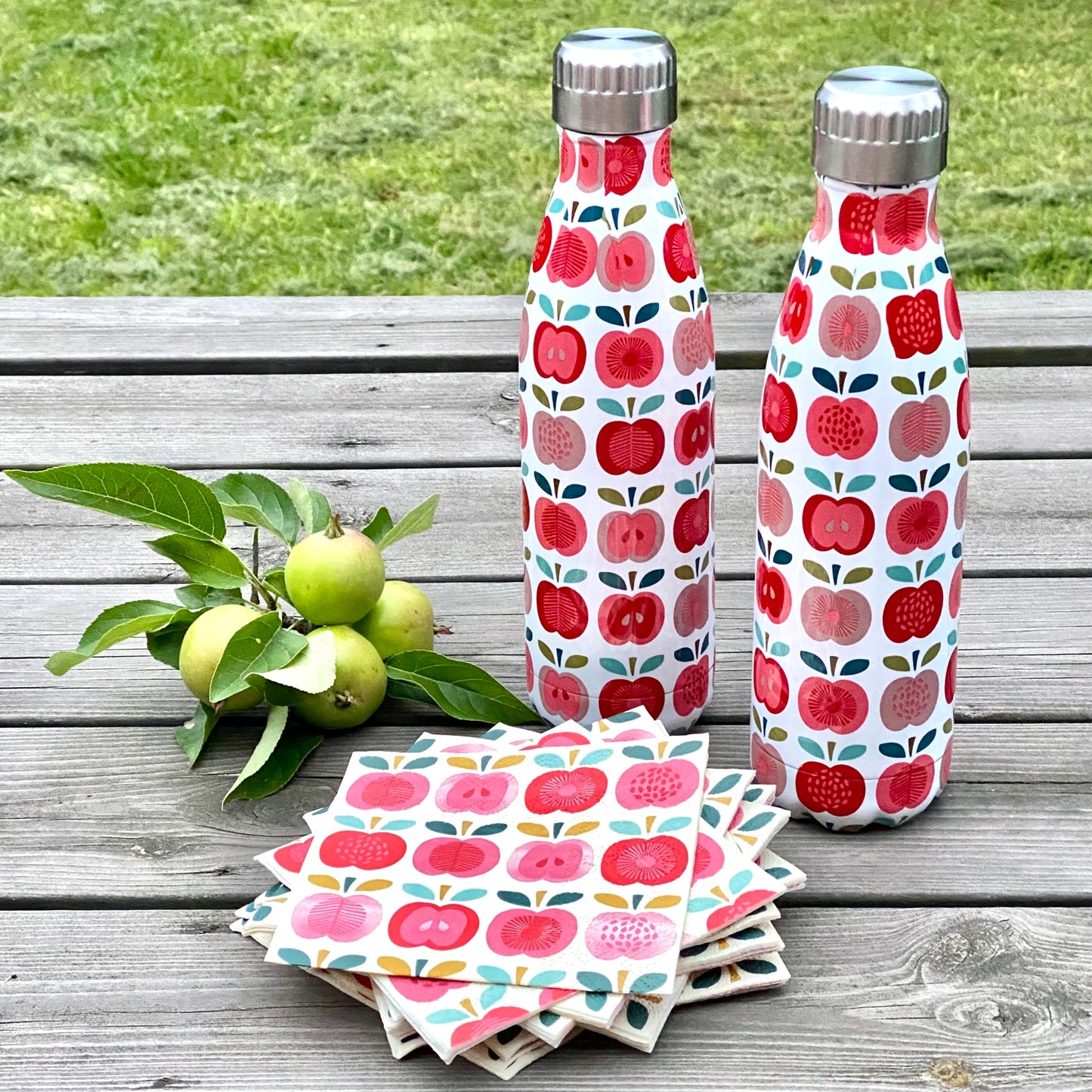 Stålflaska Vintage Äpple