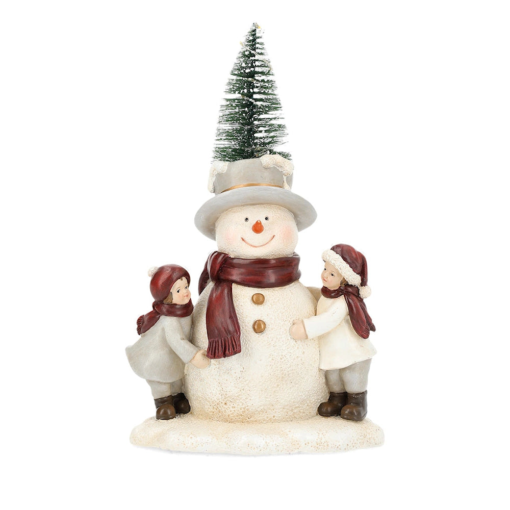 LED Lykta Snögubbe