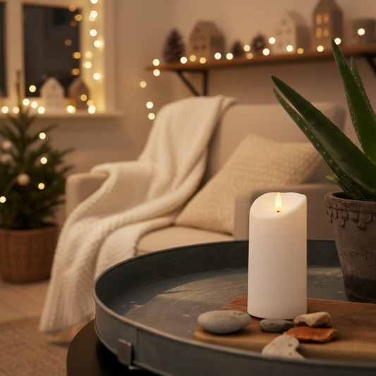 Blockljus LED FLAMME - Utomhusbruk / Inomhus