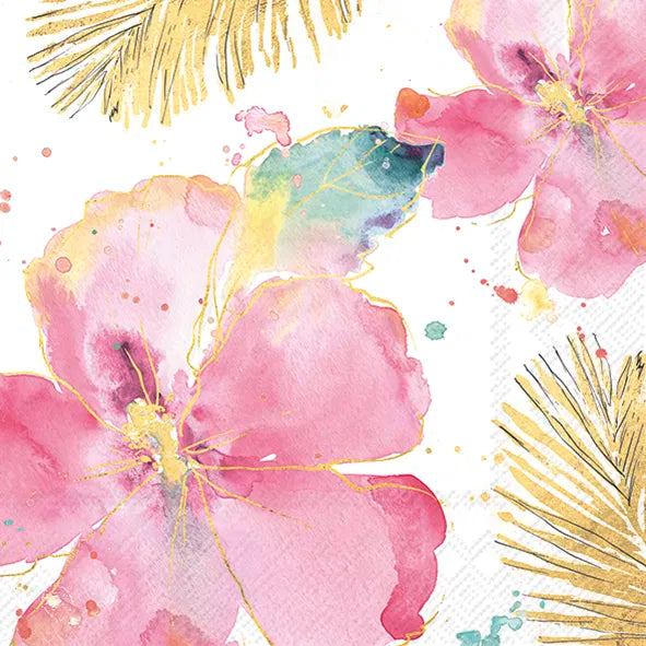 Flamingo Fever Flower Cream Lunch 33X33 cm