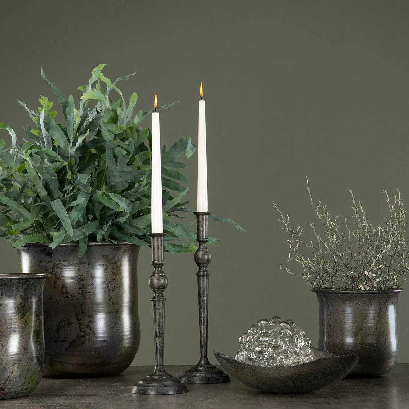 Ljusstake Onyx Ø12x33cm