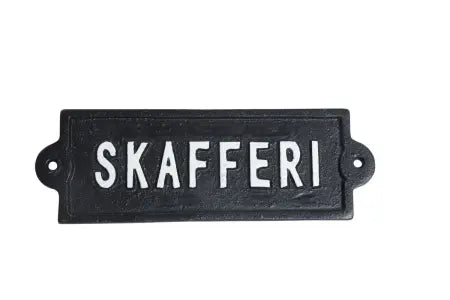 Skylt / Järn - Skafferi