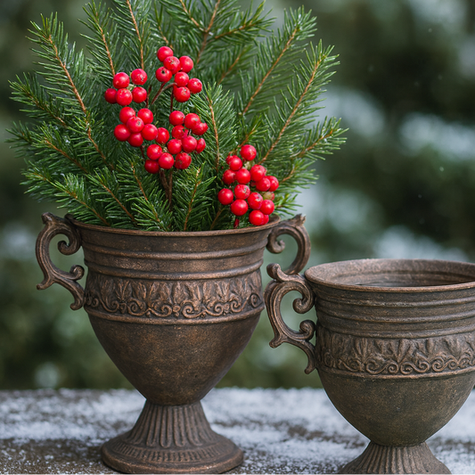 Kruka Utomhus Vira Metall 2pack