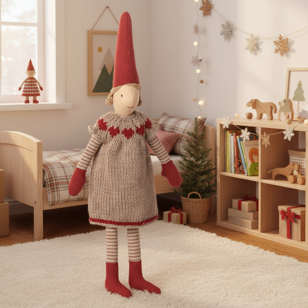 Maileg Pixy, Size 2 Girl - Knitted dress