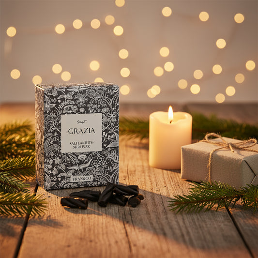 Grazia Grå - Saltlakritsskruv 100g