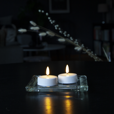 LED Värmeljus 2-pack Flamme