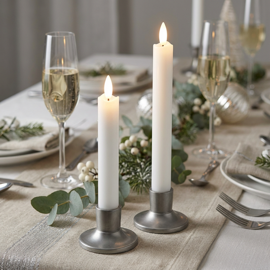 Batteriljus / Antikljus - 2 pack FLAMME VIT