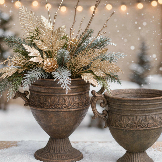 Kruka Utomhus Vira Metall 2pack