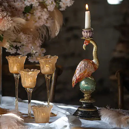 Ljusstake Flamingo 43 cm