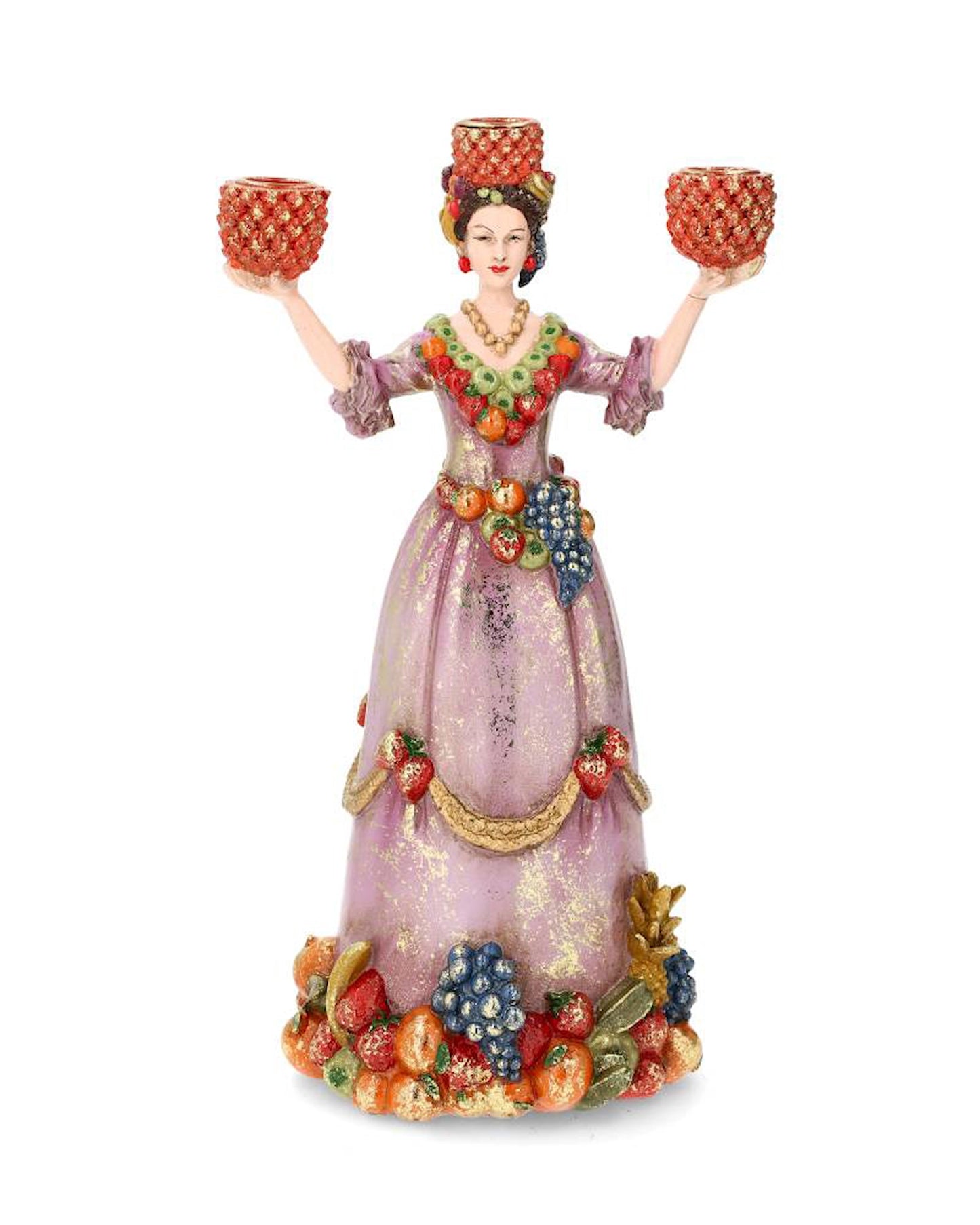 Trearmad Ljusstake Dolores Frukt