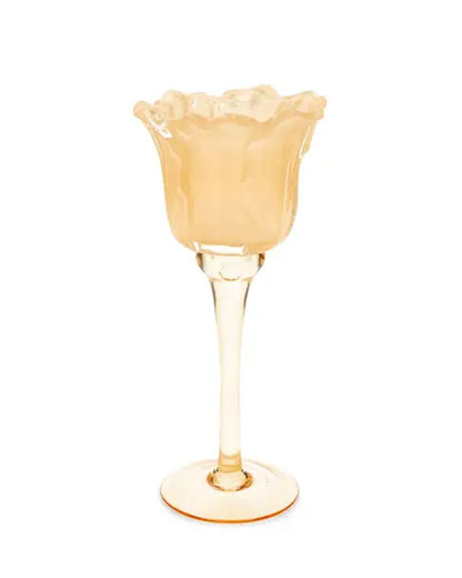 Ljuslykta på fot Blomma Aprikos