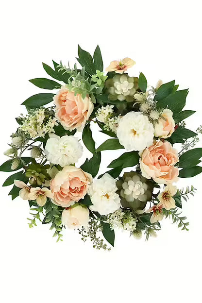 Stor Krans Pion och Suckulent 50 cm