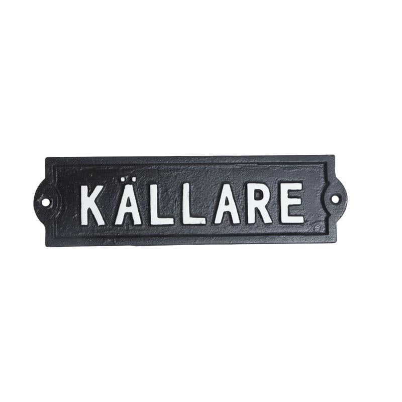 Skylt / Järn - Källare
