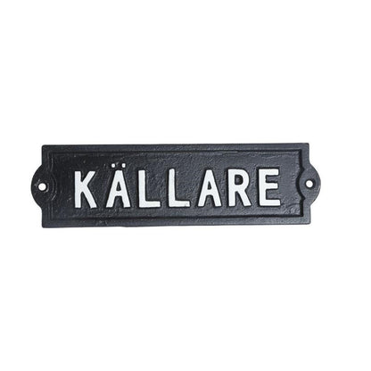 Skylt / Järn - Källare