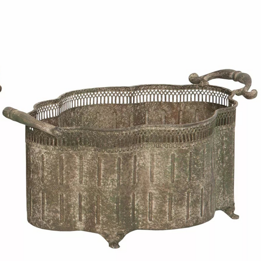 Kruka Melina Metall Grön 2 pack