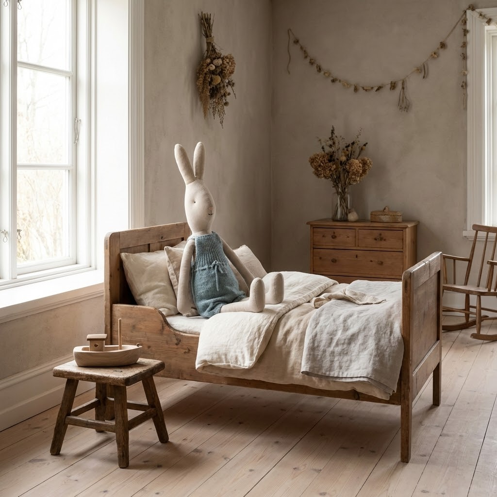 Maileg, Rabbit, Size 4 - Knitted overalls