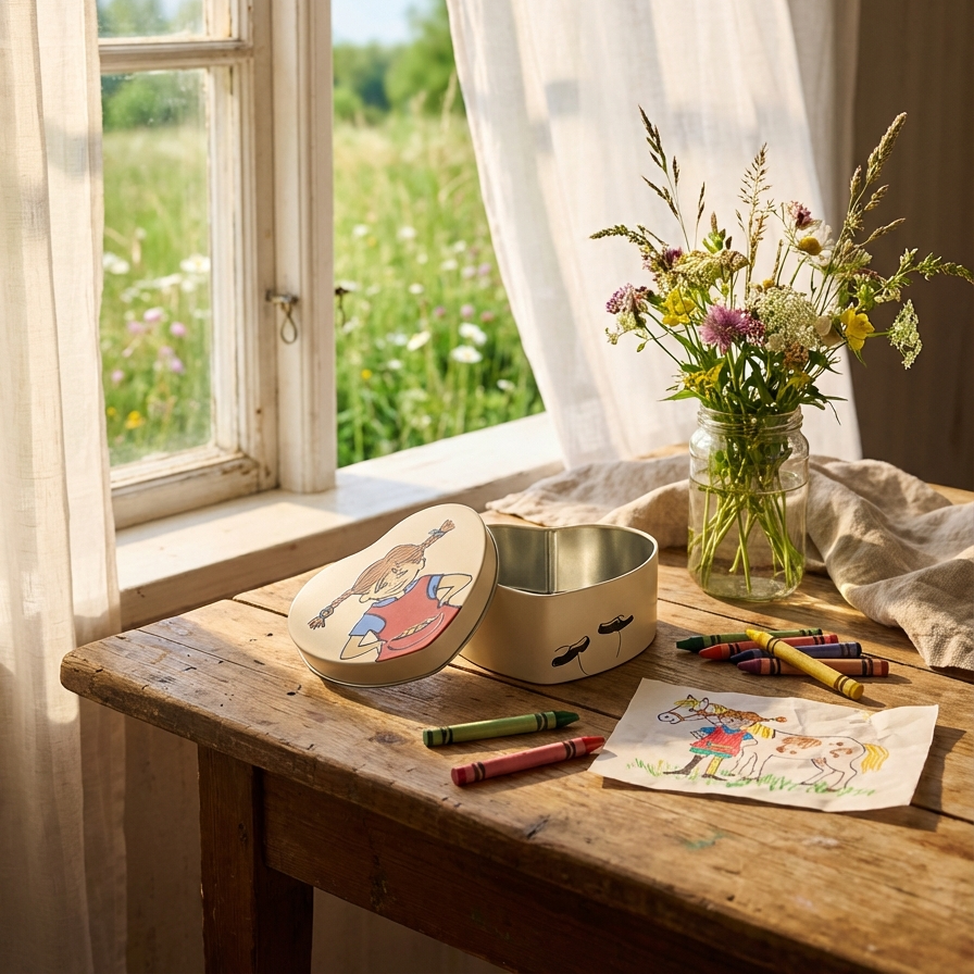 Be more Pippi plåtburk 10x4 cm