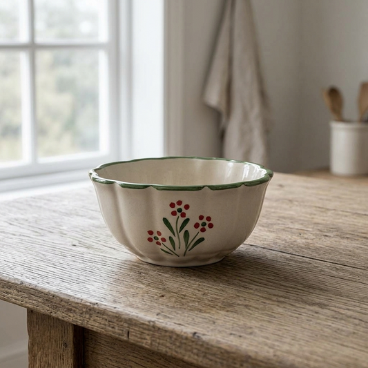 Skål Esther Vildblomma Grön - Liten