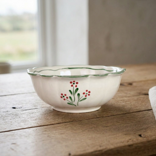 Skål Esther Vildblomma Grön - Mellan