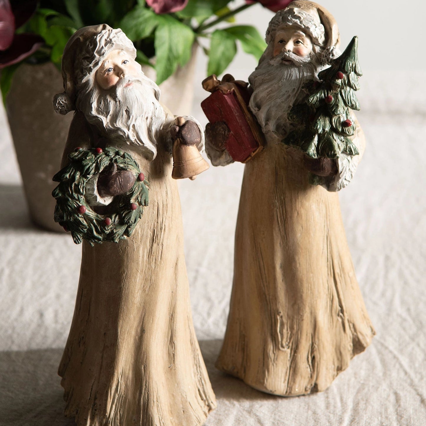 Dekoration Tomte Rustik Mix Beige 2pack