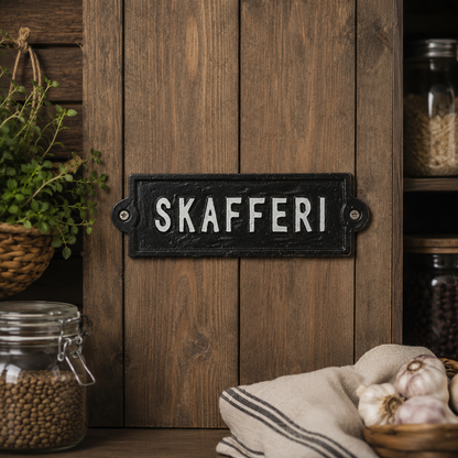 Skylt / Järn - Skafferi