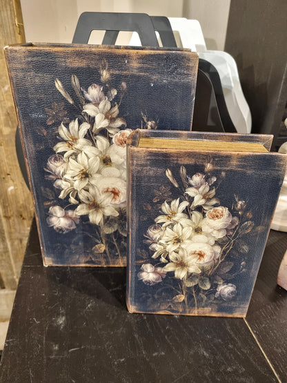 Blommig Förvaringslåda 2 set