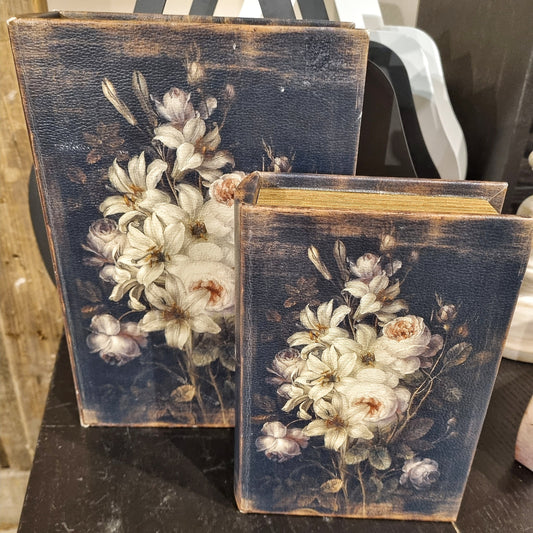 Blommig Förvaringslåda 2 set