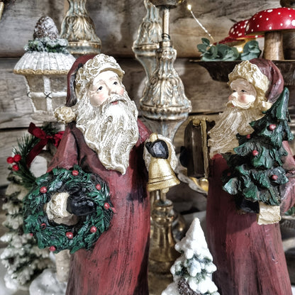 STOR Tomte Rustik Mix Röd 2-pack