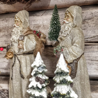 Stor tomte Jute Glitter Mix 2pack