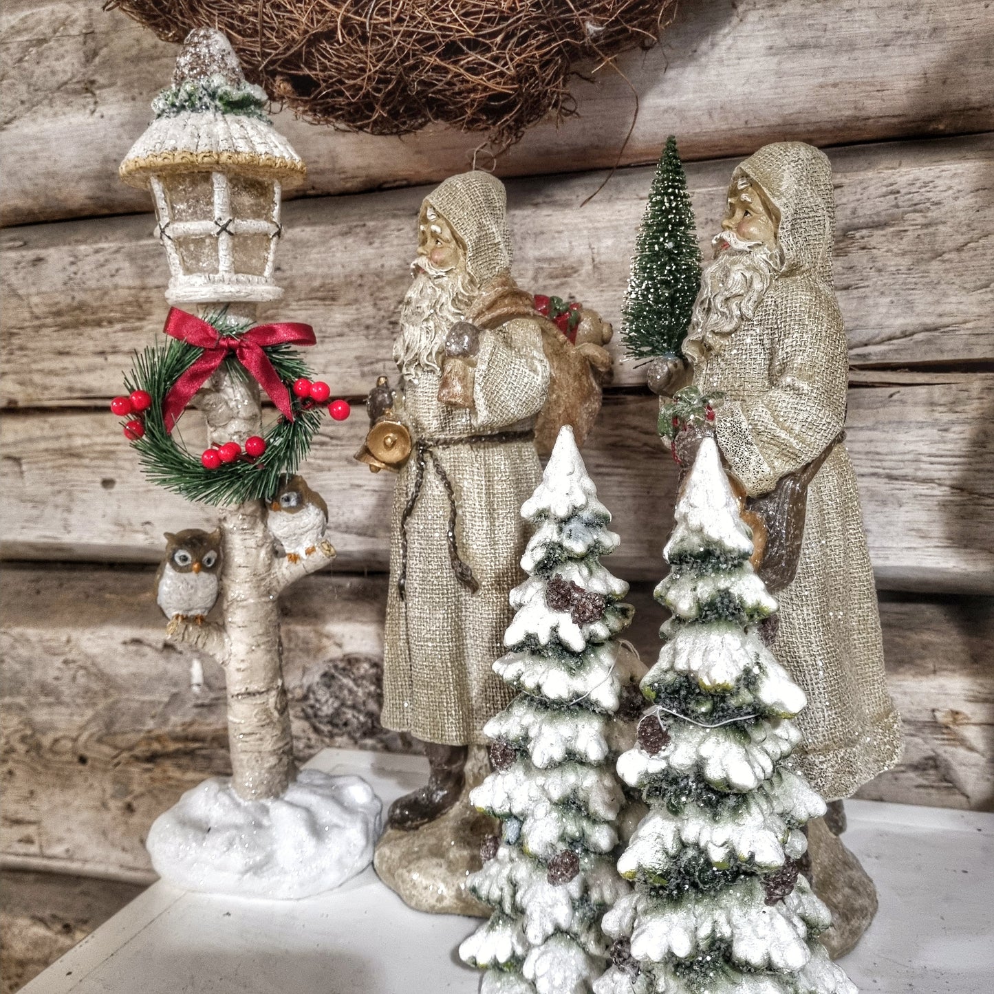 Stor tomte Jute Glitter Mix 2pack