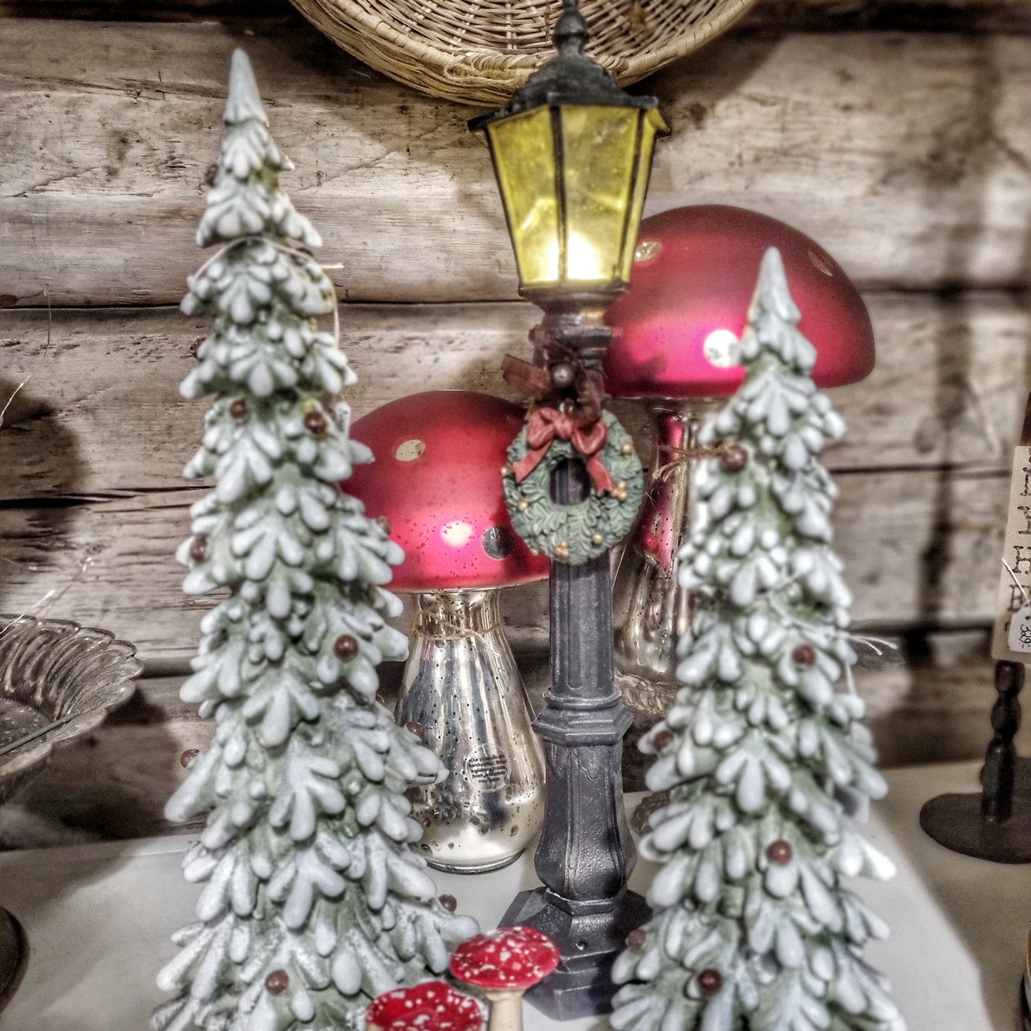 Lyktstolpe Vintage /m krans