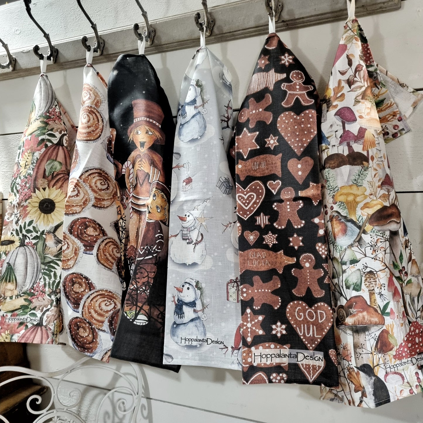 Kökshandduk Snögubbe 68 x 50 cm