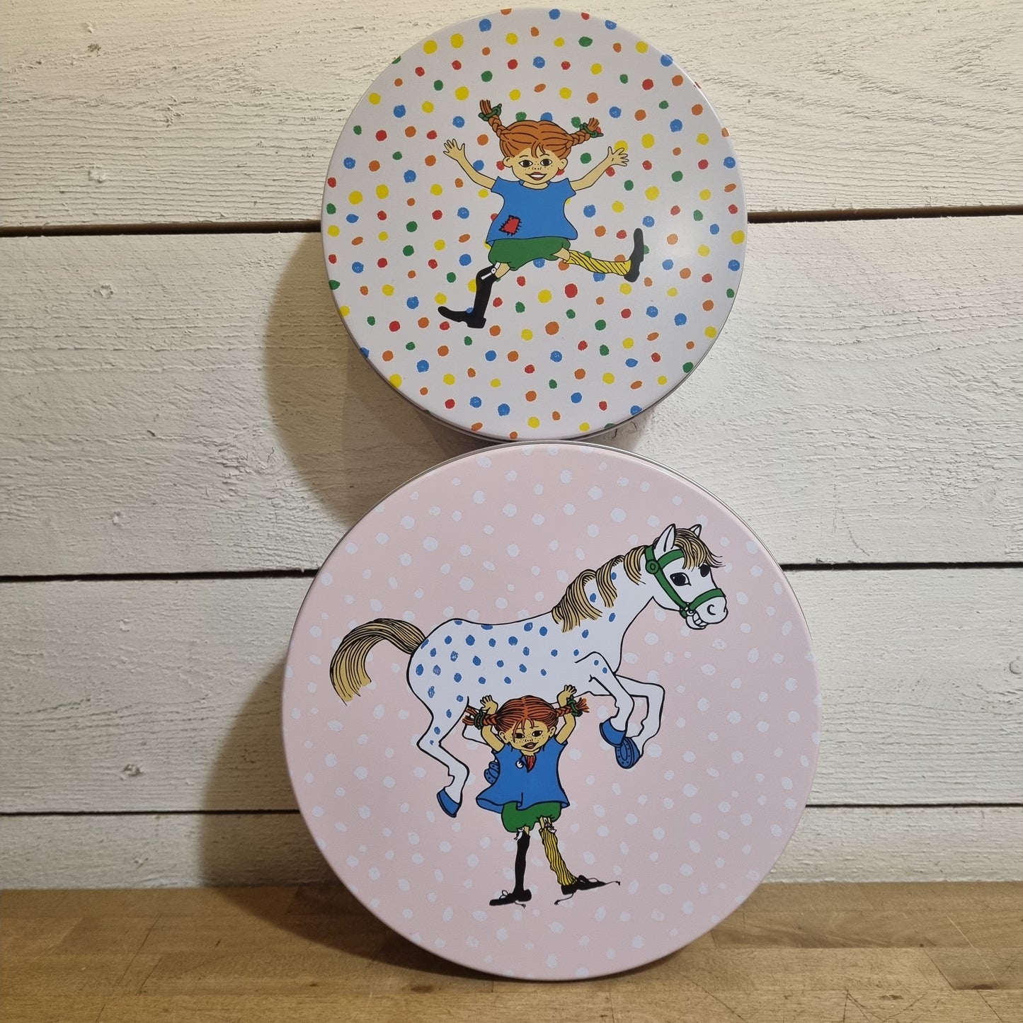 Pippi Plåtburk - Set med 2 stk