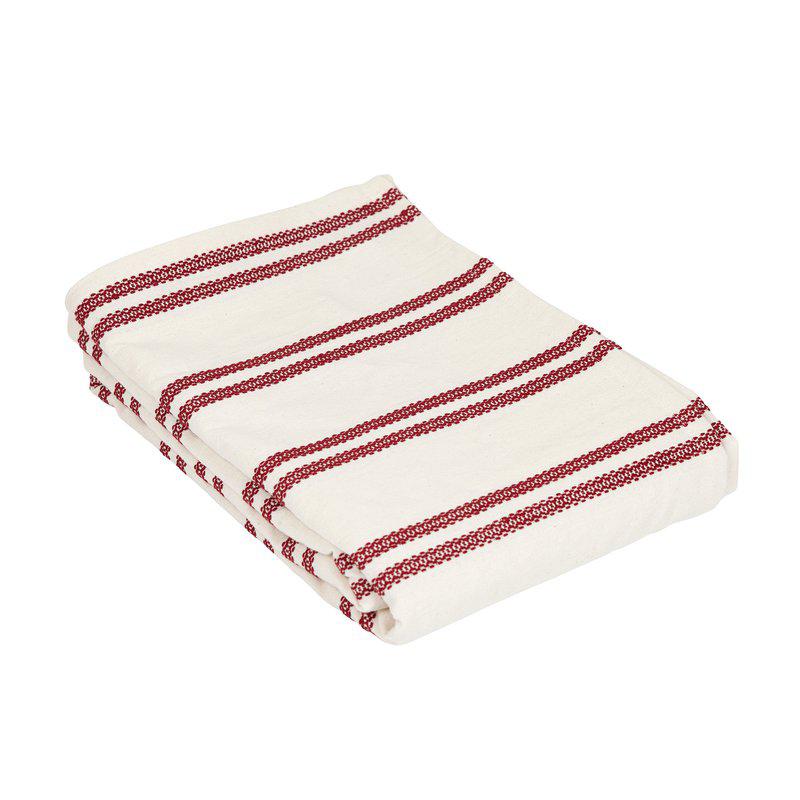 Julduk med broderad rand 140x280 cm