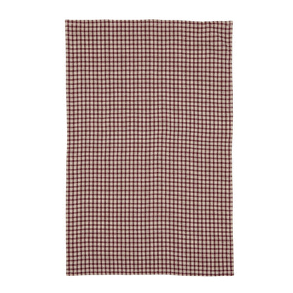 Kökshandduk Mette Rutig röd 46 x 70 cm