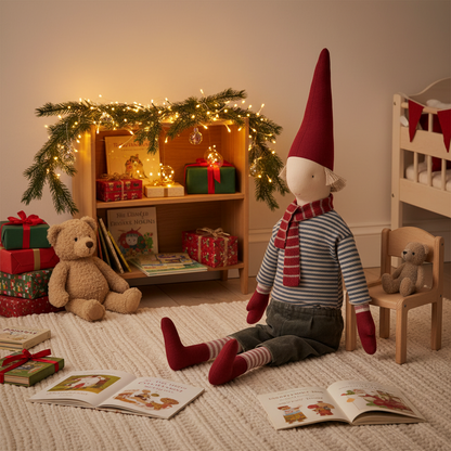 Maileg Pixy, Size 5 Boy - Striped shirt