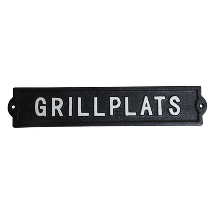 Skylt / Järn - Grillplats
