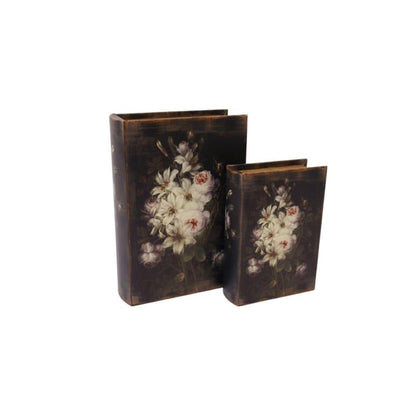 Blommig Förvaringslåda 2 set