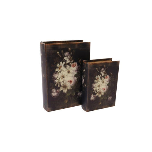 Blommig Förvaringslåda 2 set