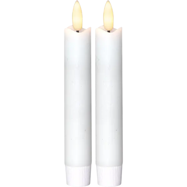 Batteriljus / Antikljus - 2 pack FLAMME VIT