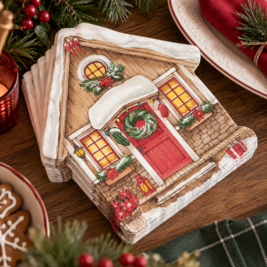 Festive House Lunch 33x33 cm