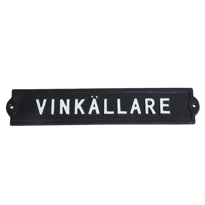 Skylt / Järn - Vinkällare