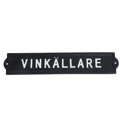 Skylt / Järn - Vinkällare