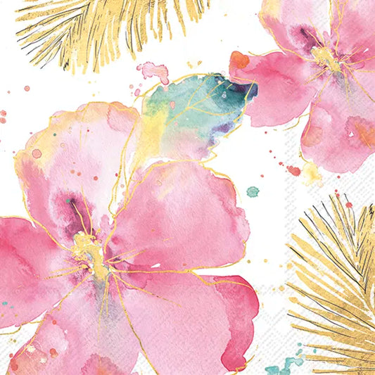 Flamingo Fever Flower Cream Lunch 33X33